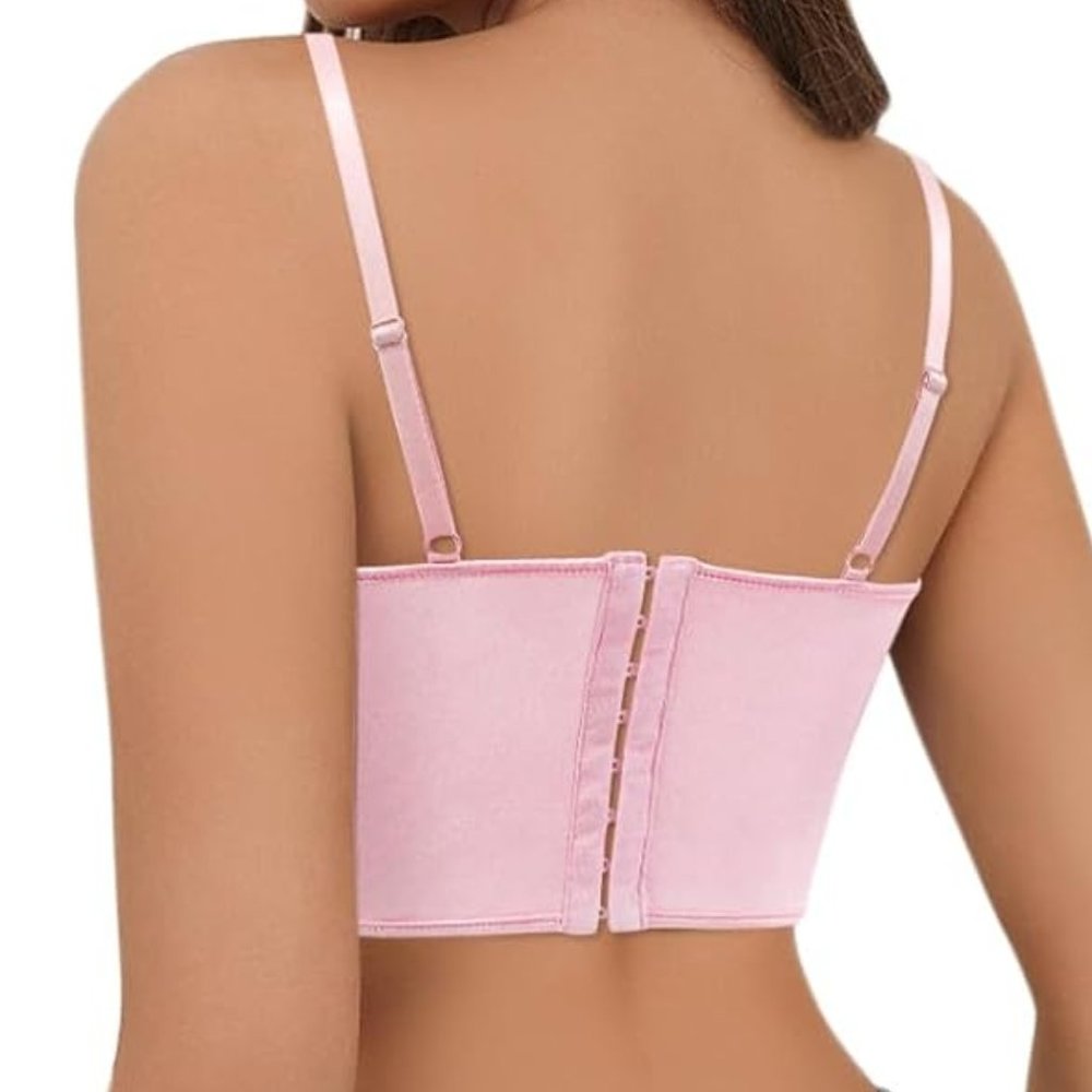 NWT Beautiful Matching Barbie Pink Feather Bustier Purse Shoes Sweater Set - Picture 4 of 14